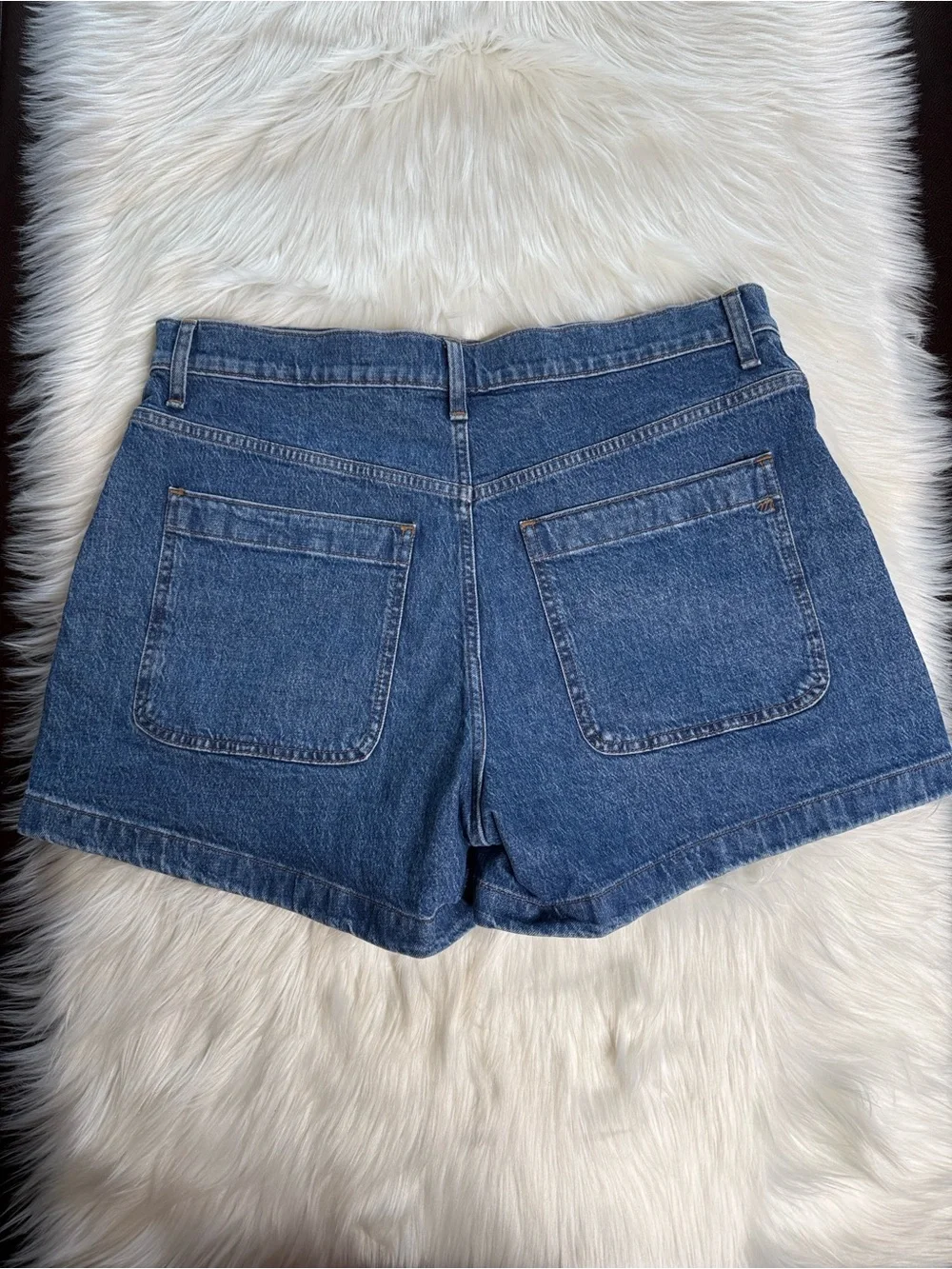 Madewell Dark Wash Denim Emily High Rise Shorts